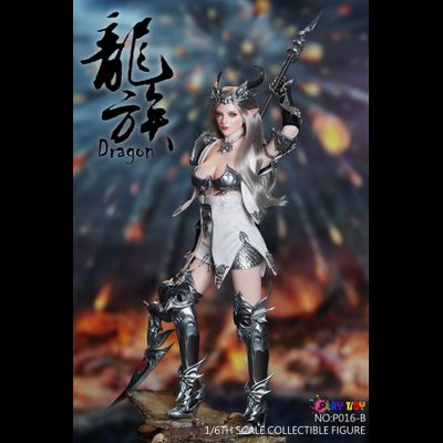 ПРЕДЗАКАЗ - Эльфийка-воин в серебряном - КОЛЛЕКЦИОННАЯ ФИГУРКА 1/6 Dragon Elves silver (P016B) - PLAY TOY ?ЦЕНА: 26700 РУБ?