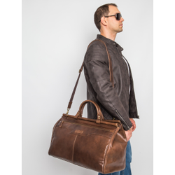 Кожаный саквояж Otranto Premium brown (арт. 4006-63)