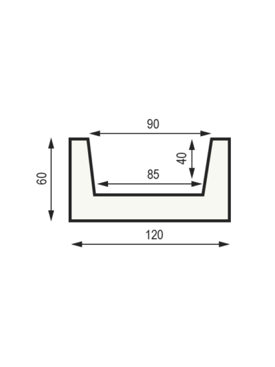 Декоративная балка из полиуретана Country Decor (WOOD LOOK) строганая М12 (120х60) вишня