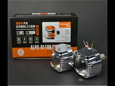 Светодиодные модули LED Aozoom ALPS-01 дальнего света, маски с ДХО и функцией поворотника, крепеж H7/H4, 12v 30W (комплект, 2шт)