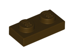 Plate 1 x 2, Dark Brown (3023 / 6013831 / 6058221)