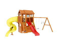 Детская площадка для дачи "Клубный домик 3 с трубой" купить в Воронеже