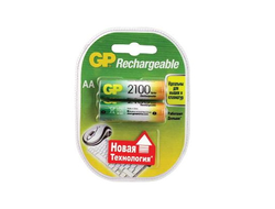 Аккумулятор (батарейка многоразовая АА) GP R06 (2100mAh) 2шт