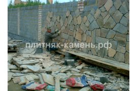 забор из натурального камня в Челябинске