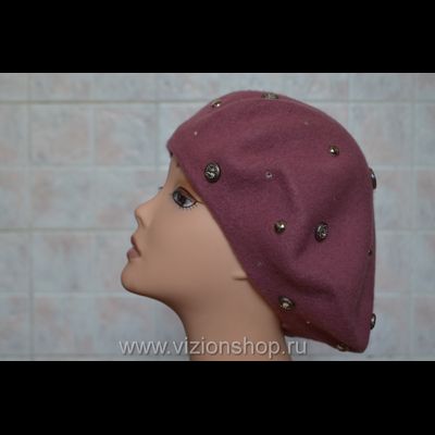 Фетровый сиреневый берет  Vizio Италия 3633