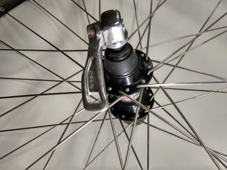 Колесо задн. 700С, RB DH18, 36H, Shimano MC18, кас. эксц. V-br., черно-сереб.