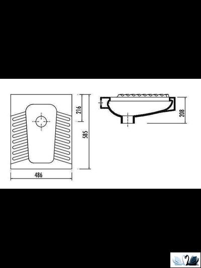 Чаша Генуя Creavit TP570-00CB00E-0000 Керамическая 500 х 600 мм