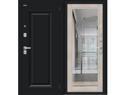 Дверь Входная - Флэш МФ/BChrome, Cappuccino Melinga