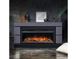 Линейный электрокамин Modern GR-LD с очагом Vision 42 LOG LED