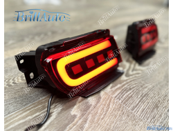 Противотуманки Toyota Land Cruiser Prado 150 LED красные (3 режима)