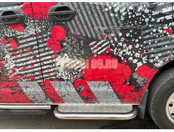 Пороги с накладным листом Папа Тюнинг d53 для ГАЗель Next NN 2021-