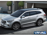 Пороги Hyundai Grand Santa Fe (2012-н.в.), RIVAL, Россия