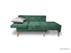 Кушетка Лилия-2, Зеленая/слоновая кость, левая