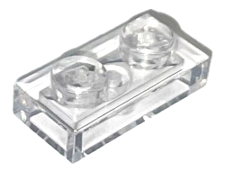 Plate 1 x 2, Trans-Clear (3023 / 302310 / 4167842 / 622540 / 6240204)