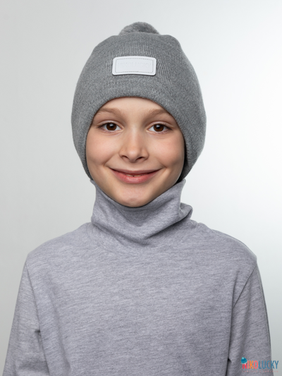 Шапка 24201-02 х/б подклад, серый 52-54