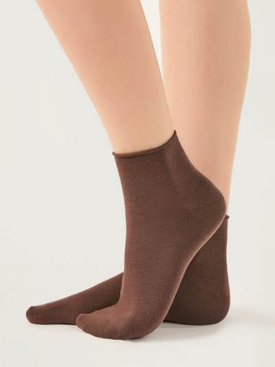 Носки женские с ослабленной резинкой хлопок Golden Lady - Liberta - коричневый