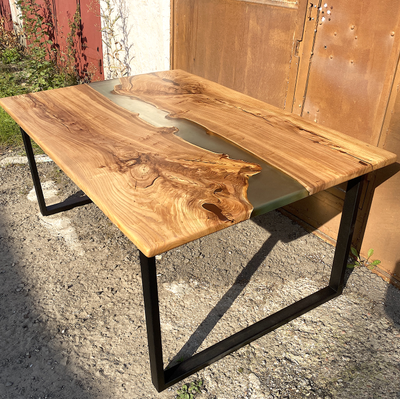 слэб, стол река, карагач, дуб, мебель на заказ, стол из слэба, мебель для ресторана, столешница спил