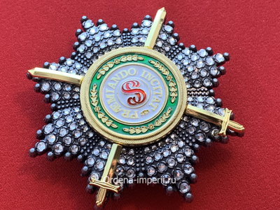 Звезда ордена Святого Станислава со стразами и мечами, копия LUX! Лот №19.