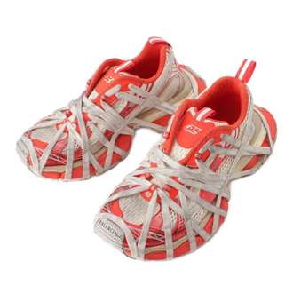 Balenciaga 3XL Extreme Lace Sneaker Worn-Out Orange Beige