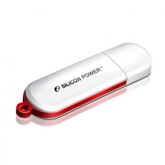 Флеш-память Silicon Power LuxMini 320, 8Gb, USB 2.0, белый, SP008GBUF2320V1W