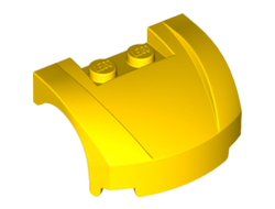 Vehicle, Mudguard 3 x 4 x 1 2/3 Curved Front, Yellow (98835 / 4651505)