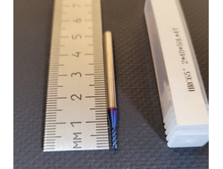 Фреза 2 мм HRC65 твердосплавная 4-х зубая по стали/нержавейке 5/50 мм