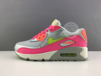 Nike Air Max 90 Серые с розовым (37) Арт. 082M