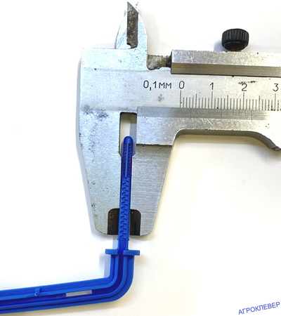 Стойка-капельница угловая 15см под трубку 3мм