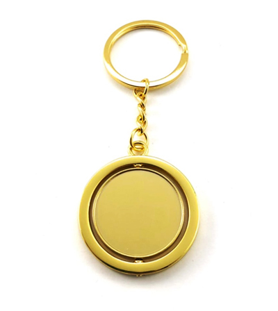 ЗАГОТОВКА ДЛЯ БРЕЛКА С БОРТИКАМИ КРУТЯЩИЙСЯ ЭЛЕМЕНТ. КРУГ ЗОЛОТО. ЛИНЗЫ В КОМПЛЕКТЕ