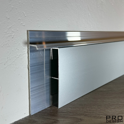 Плинтус скрытого монтажа PRO DESIGN 323 не анодированный