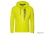 Теннисная толстовка Head Club Finn Hoodie FZ (yellow)