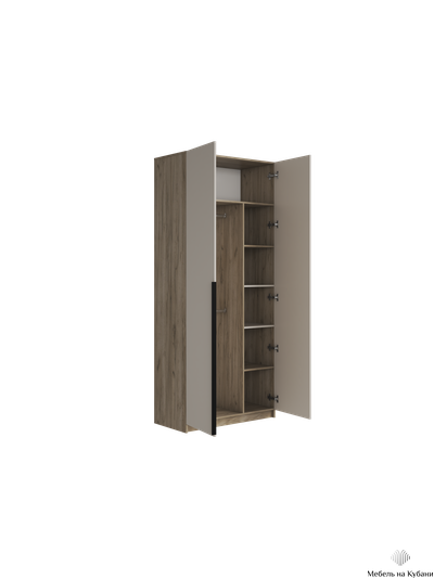 Бохо ШК-002 шкаф комбинированный Дуб Крафт Серый/Кашемир
