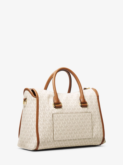 Сумка Michael Kors Shoulder с логотипом бежевого цвета