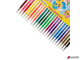 Фломастеры ЮНЛАНДИЯ 24 цвета, «ЗООПАРК», трехгранные, смываемые, вентилируемый колпачок. 151427