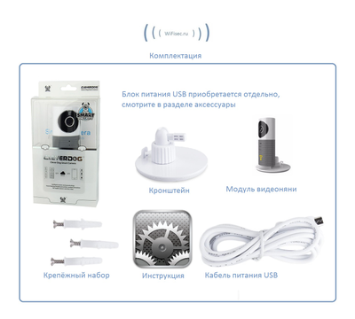Видеоняня /WiFi видеокамера CleverDog с DVR