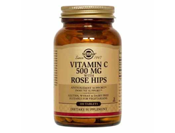 (Solgar) Vitamin C 500 mg with Rose Hips Tablet - (100 таб)