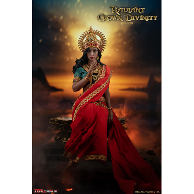 Индийская красавица в красном - Коллекционная ФИГУРКА 1/6 scale Radiant Crown Divinity Golden (PL2023-211A) - TBLeague