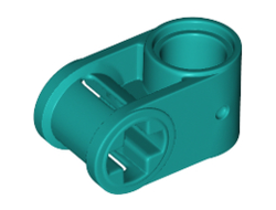 Technic, Axle and Pin Connector Perpendicular, Dark Turquoise (6536 / 4140348 / 4173663 / 6295183)
