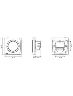 Программируемый электронный термостат Danfoss BasicPlus2 с дисплеем WT-P 088U0625