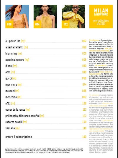Pre-Collections Magazine Milan &amp; New York Spring-Summer 2023