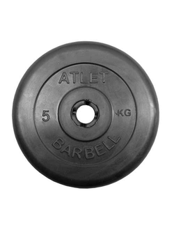 Диск обрезиненный черный MB ATLET d-31 5кг