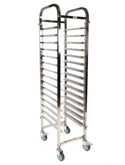 Тележка-шпилька вместимость 15 противней 400х600 мм, нержавеющая сталь