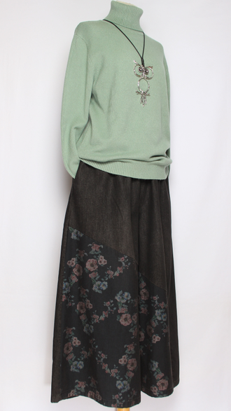 Свитер "Классика три пуговки" горчичный, оливковый р.46-52