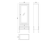 ВИТРИНА RIMINI  (L68,6*P36,4*H200) FRATELLI BARRI FB.DC.RIM.695