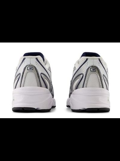 New Balance 740 All White Navy