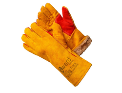 Спилковые усиленные краги с утеплением Gward Track Lux Zima