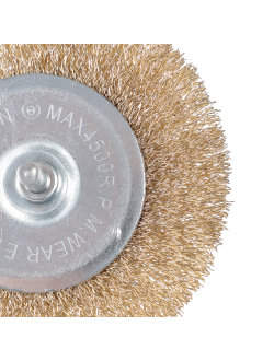 ЕРМАК Щетка металл. со шпилькой для дрели 100мм, плоская, 10 штук