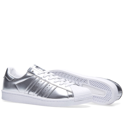 Adidas Superstar серебряные
