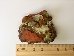 Адамин кристаллы на породе (лимонит), Мексика (47*41*22 мм, 55 г) №20780