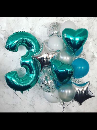 Набор шариков на день рождение заказать на assorti123.ru